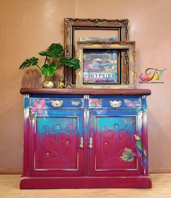 Boho Bird and Butterfly Furniture Decal Transfer by Redesign with Prima!