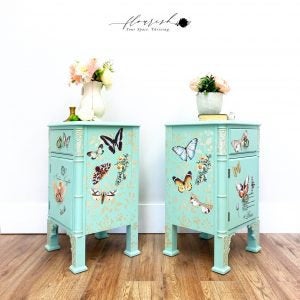 Butterfly Dance - Rub-On Furniture Decal Transfer ReDesign by Prima!