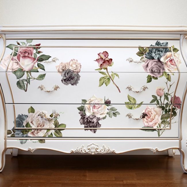 Vintage Dream - Rub-On Furniture Decal transfer by redesign with Prima!