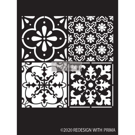 Coastal Tile - Decor Stencil by Redesign with Prima – 9″X13.5'