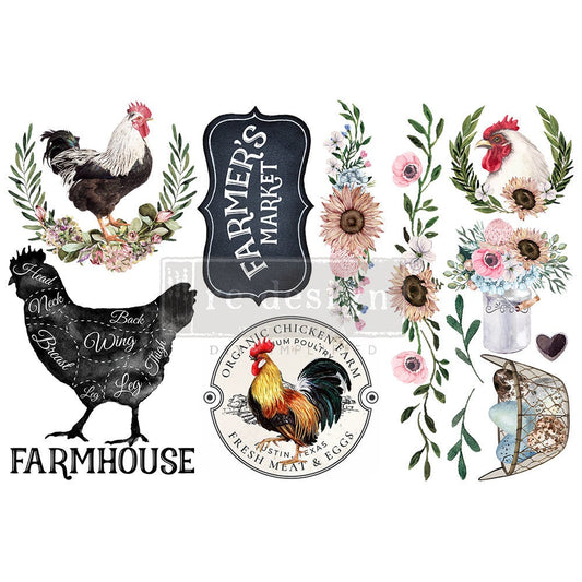Morning Farmhouse - Rub-On Furniture Decal Mini-Transfer by Redesign with Prima!