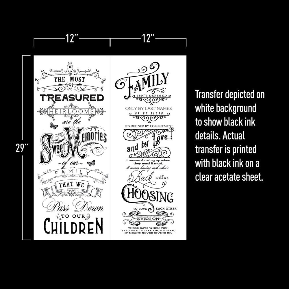 Family Heirlooms- Discontinued - Furniture Decal Transfer by Redesign with Prima!