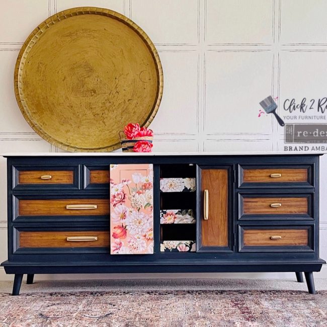 Pretty in Peach Decor transfer by redesign with Prima! Furniture decal transfer!