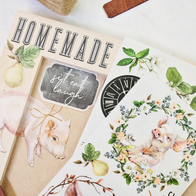Farm Fresh - Rub-On Furniture Decal Mini-Transfer by Redesign with Prima!