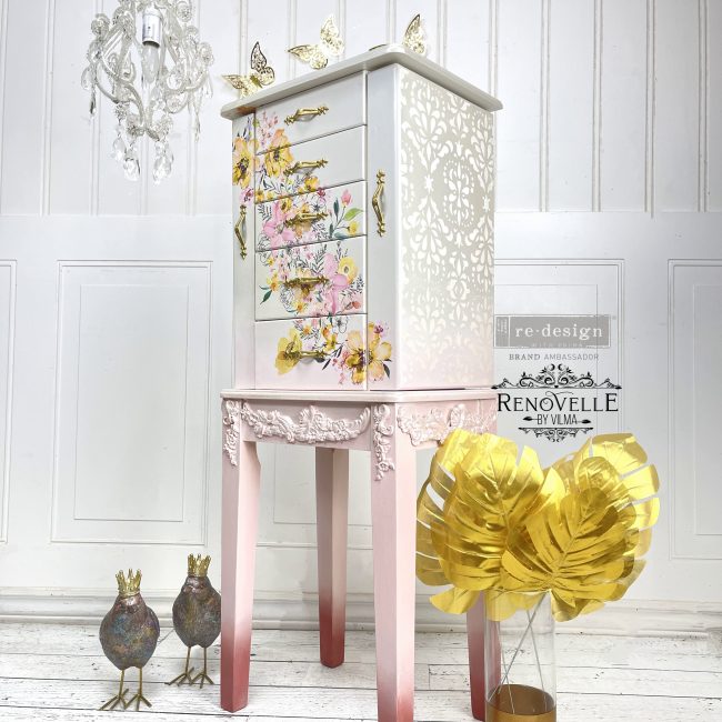 Watercolor Lush - Rub-On Furniture Decal Mini-Transfer by Redesign with Prima!