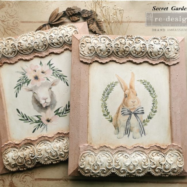 Sweet Lamb - Rub-On Furniture Decal Mini-Transfer by Redesign with Prima!