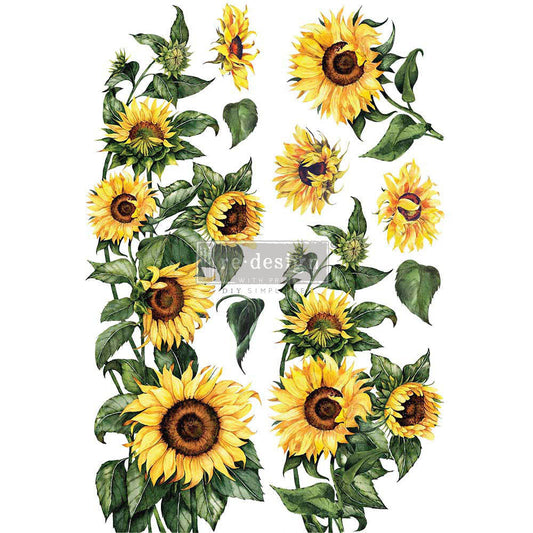 Sunflower - Decal Transfer by Redesign with Prima!