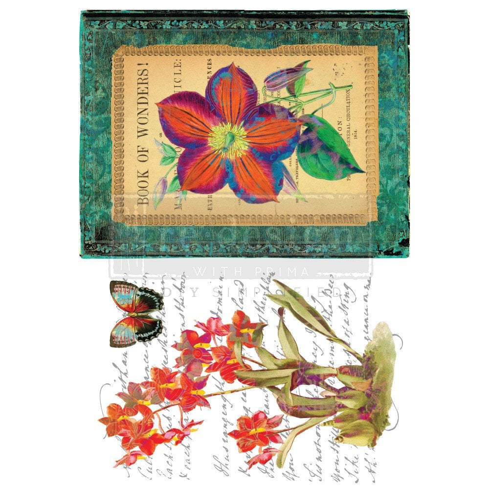 Wondrous Flora - Furniture Decal Transfer by Redesign with Prima!