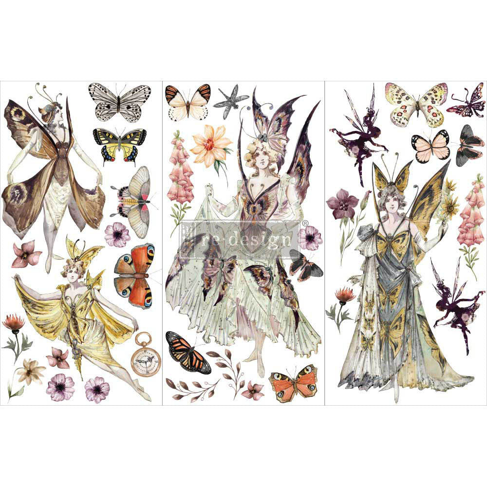 Forest Fairies - Rub-On Furniture Decal Mini-Transfer by Redesign with Prima!