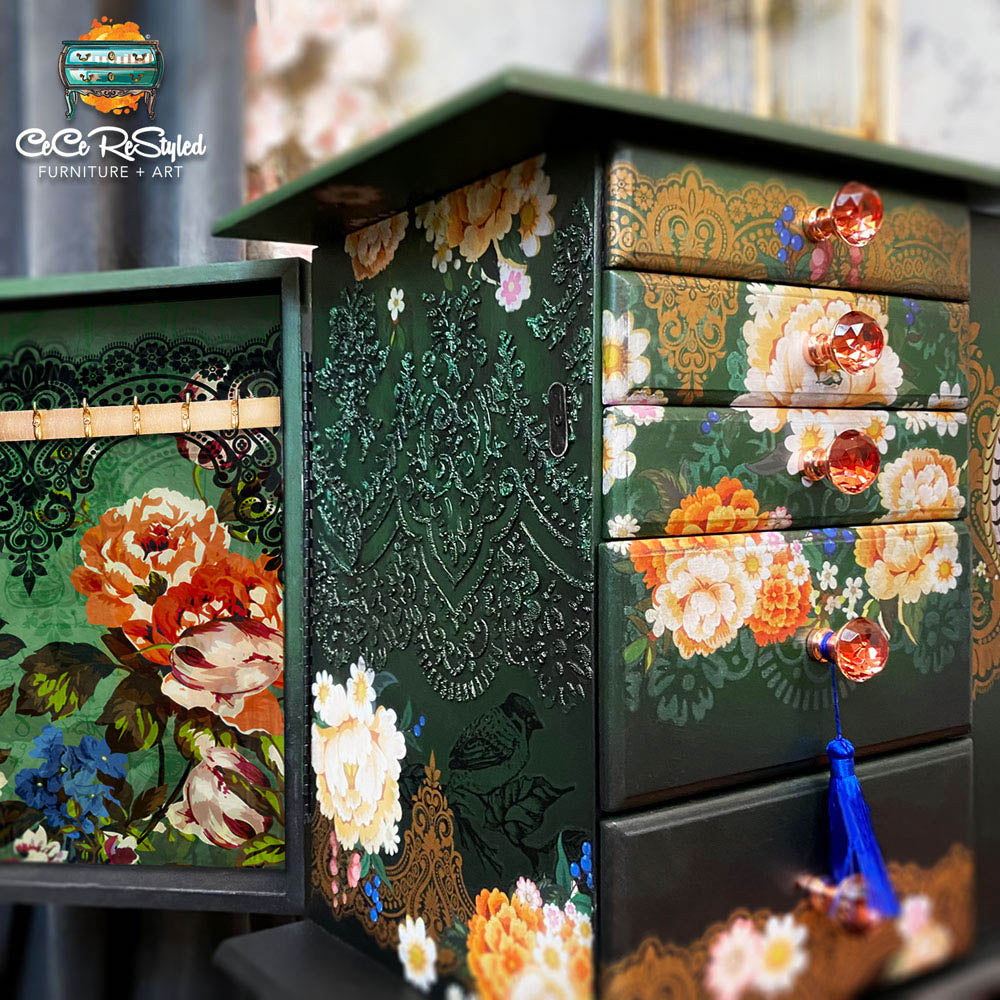 Pheasants & Peonies - CeCe -Decal Transfer by Redesign with Prima!