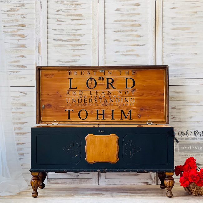 Trust in the Lord - Rub-On Furniture Decal Transfer by Redesign with Prima!