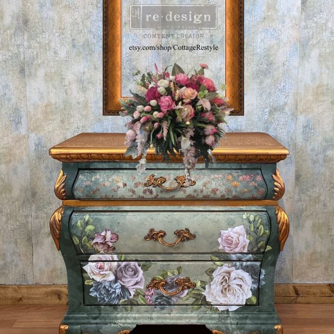 Vintage Dream - Rub-On Furniture Decal transfer by redesign with Prima!
