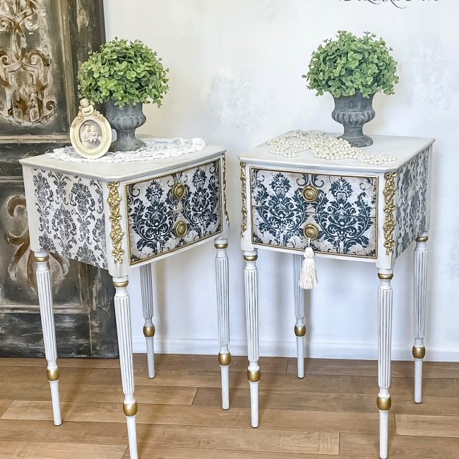 Evening Damask - Decoupage Paper
