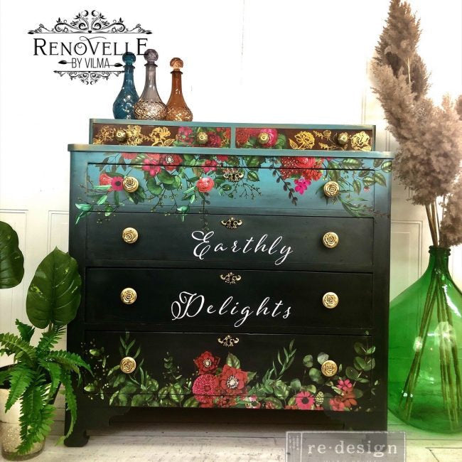 Earthly Delights Transfer by redesign with Prima! Furniture decal transfer!