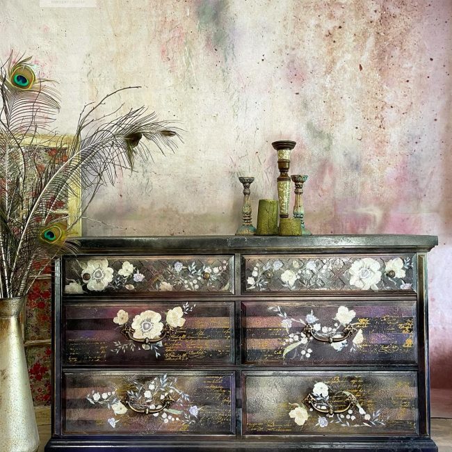 Goldenrod Florals - Rub-On Decor Furniture Transfer by Redesign with Prima!