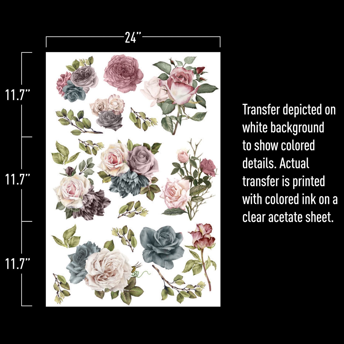 Vintage Dream - Rub-On Furniture Decal transfer by redesign with Prima!