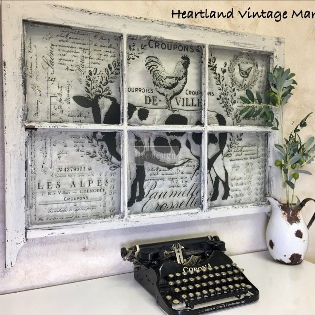 Farm Delights transfer by redesign with Prima! Furniture decal transfer!