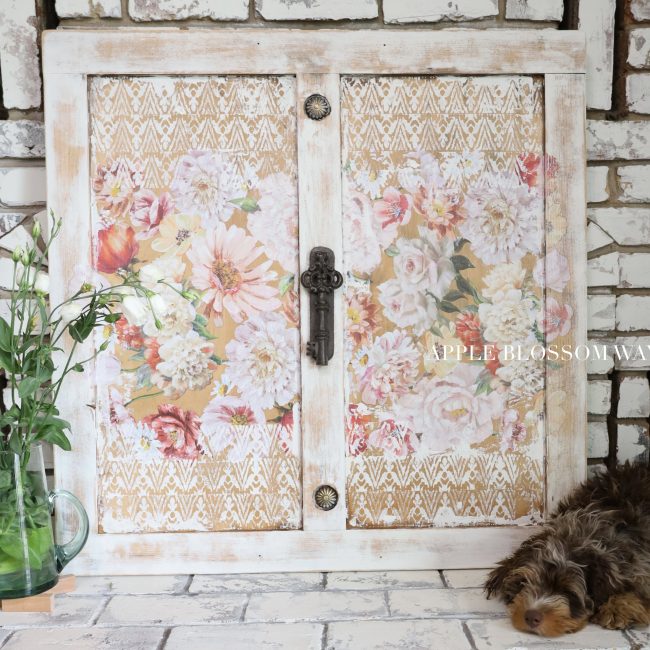 Pretty in Peach Decor transfer by redesign with Prima! Furniture decal transfer!