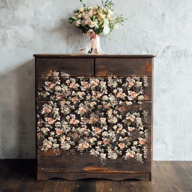Midnight Amber - Decoupage Paper