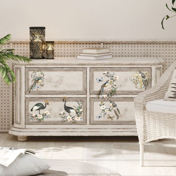 Rare Birds - Rub-On Furniture Decal Mini-Transfer by Redesign with Prima!