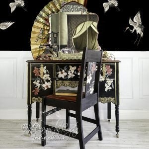 Wildflowers Furniture Decal Transfer by Redesign with Prima!