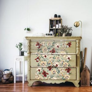 Wildflowers Furniture Decal Transfer by Redesign with Prima!