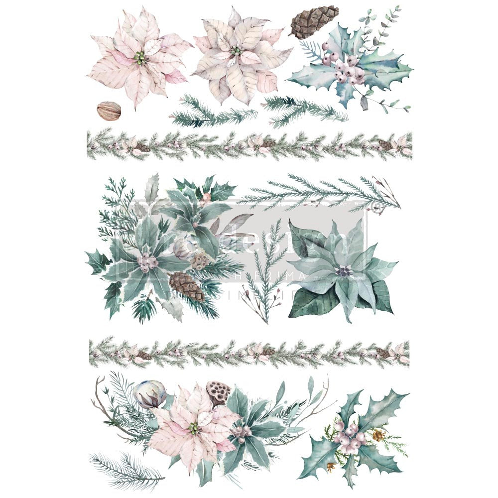Evergreen Florals 24"x35" Transfer by redesign with Prima! Furniture decal transfer!