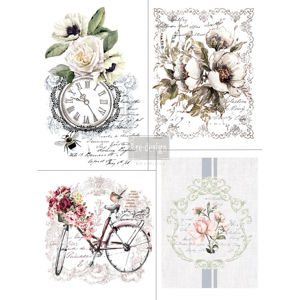 Bike Rides transfer by redesign with Prima! Furniture decal transfer!