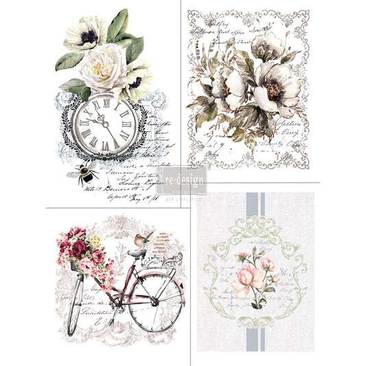 Bike Rides transfer by redesign with Prima! Furniture decal transfer!