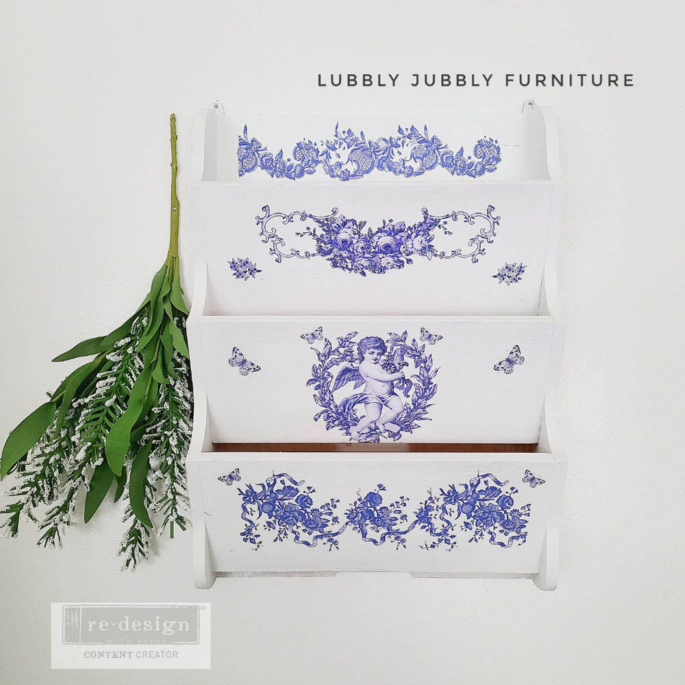 French Blue - Rub-On Furniture Decal Mini-Transfer by Redesign with Prima!