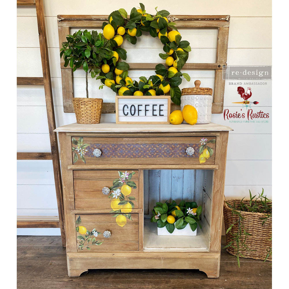 Lemon Tree - Rub-On Furniture Decal Mini-Transfer by Redesign with Prima!