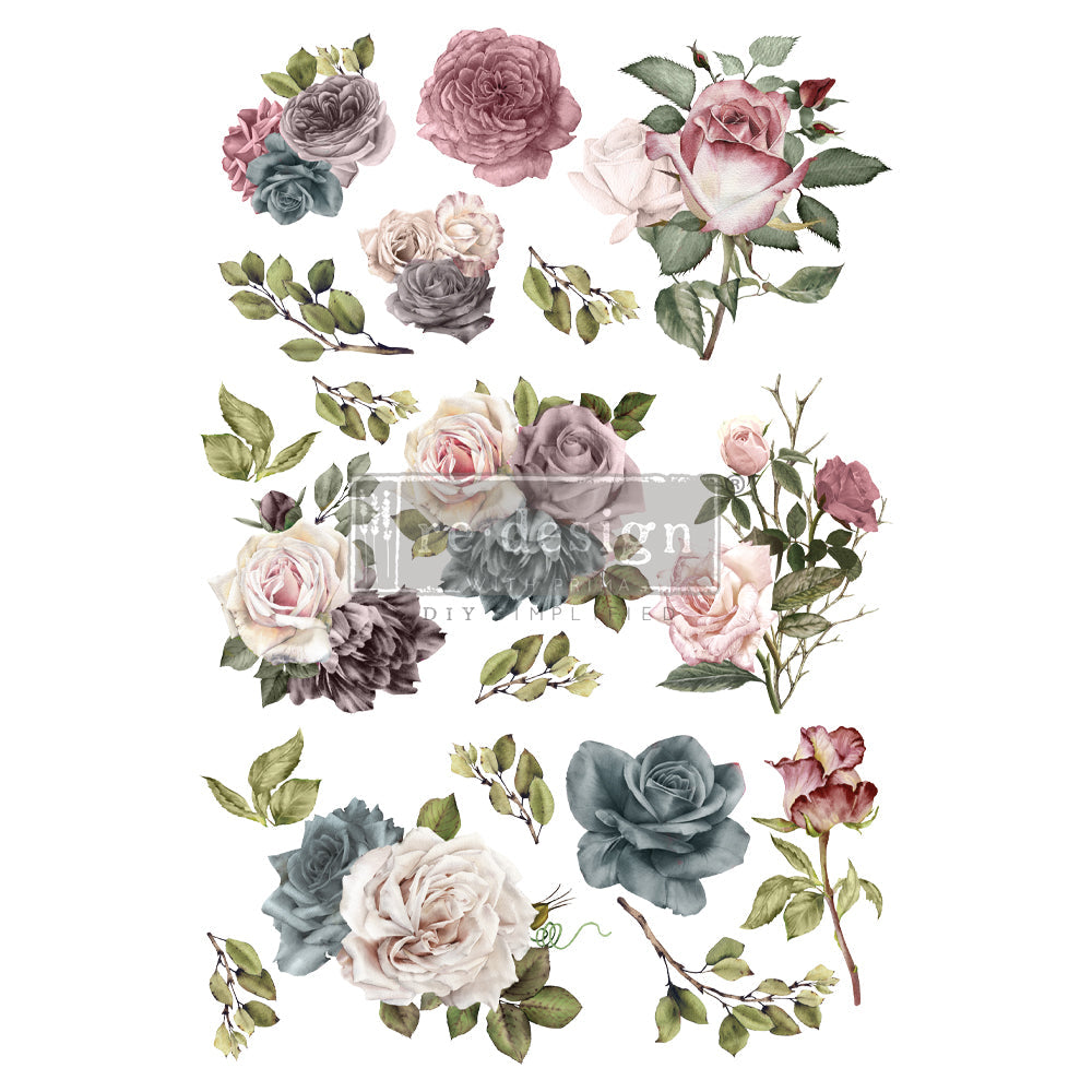 Vintage Dream - Rub-On Furniture Decal transfer by redesign with Prima!