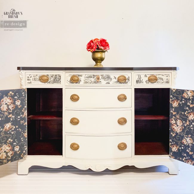 Dark Floral - Decoupage Paper