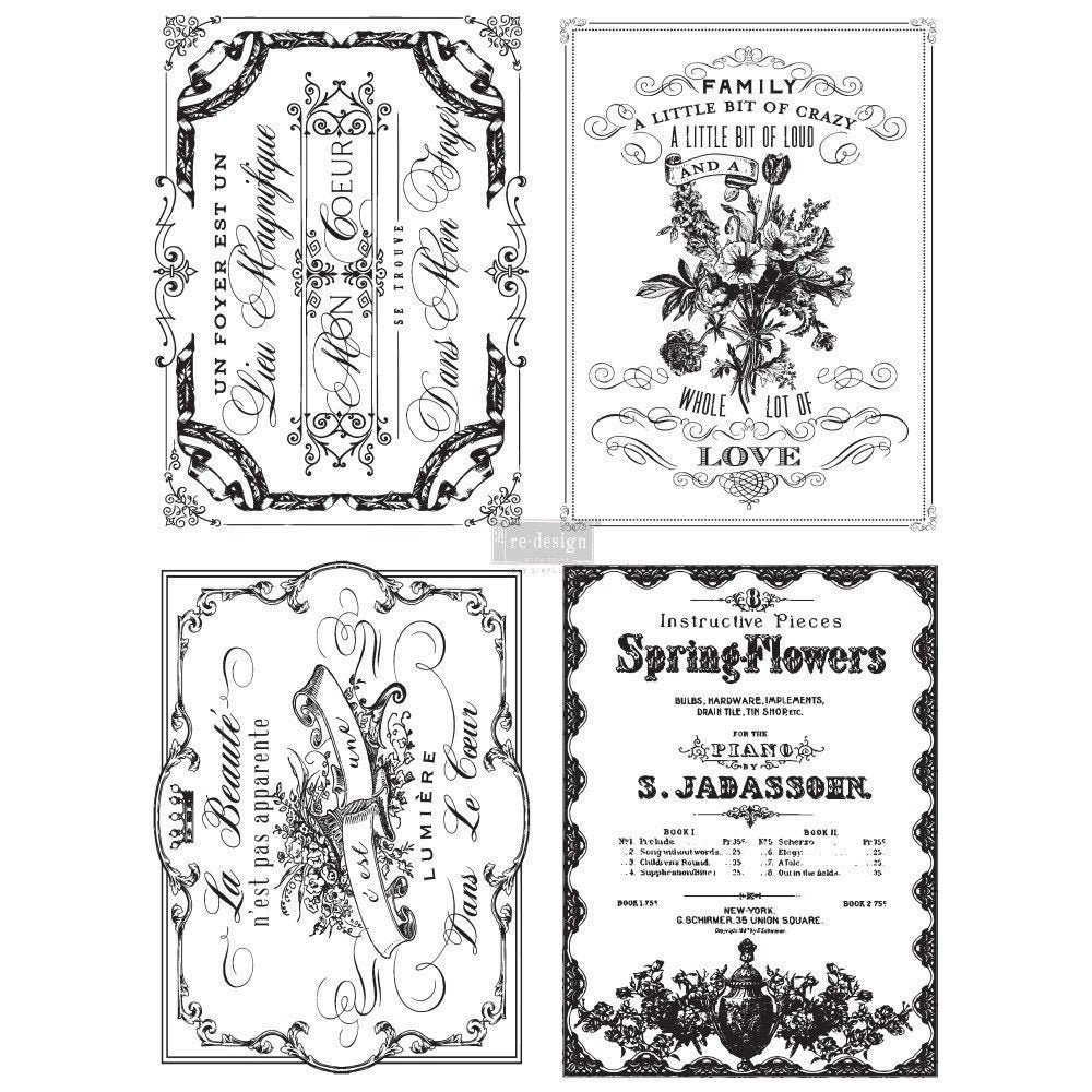 Spring Flowers  Furniture Decal Transfer by Redesign with Prima!