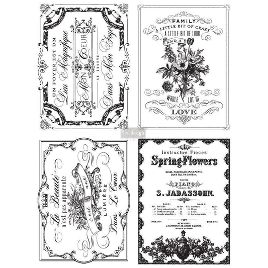 Spring Flowers  Furniture Decal Transfer by Redesign with Prima!