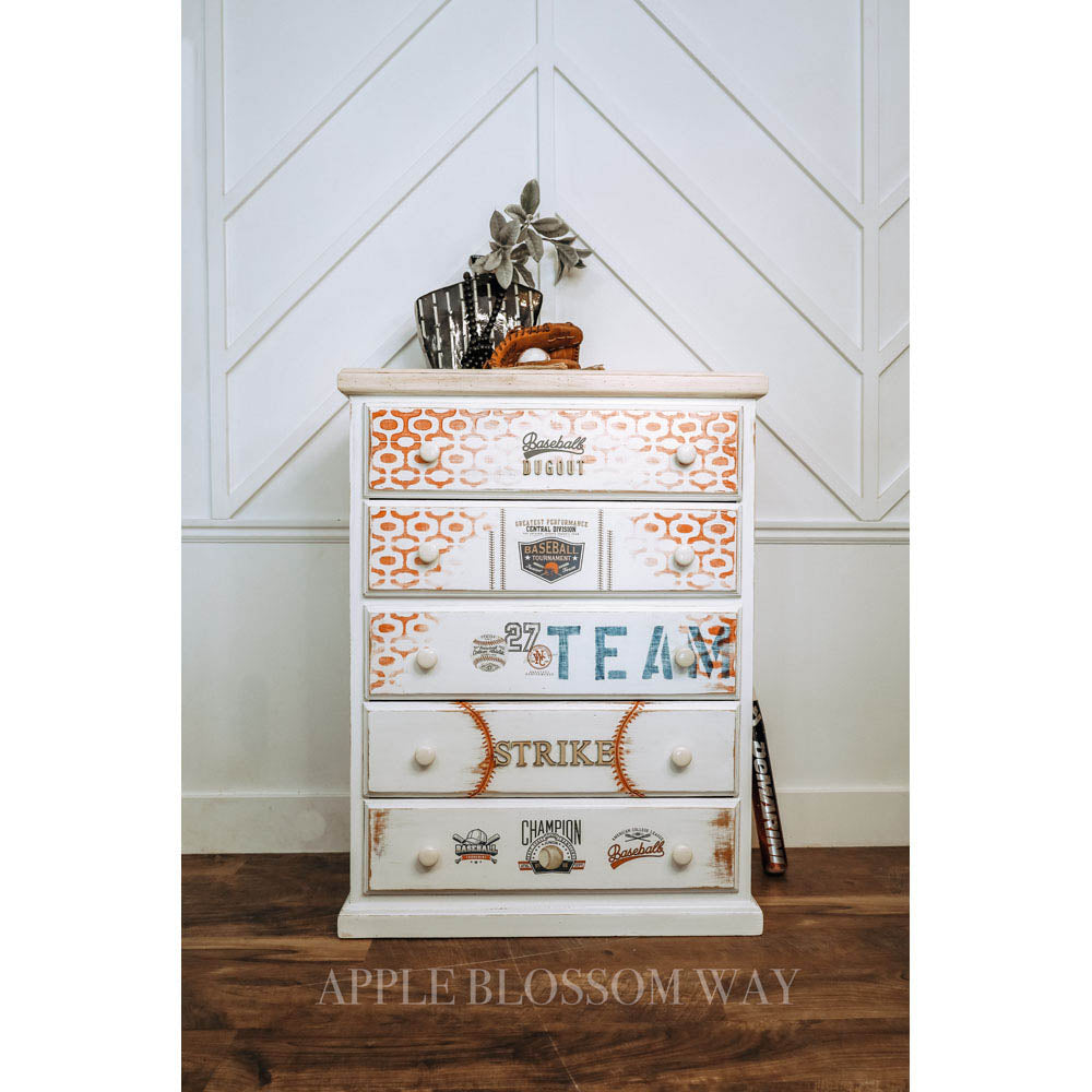 Baseball - Rub-On Furniture Decal Mini-Transfer by Redesign with Prima!