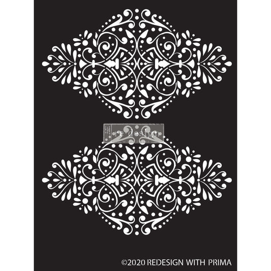 Dotted Flourish - Decor Stencil by Redesign with Prima!