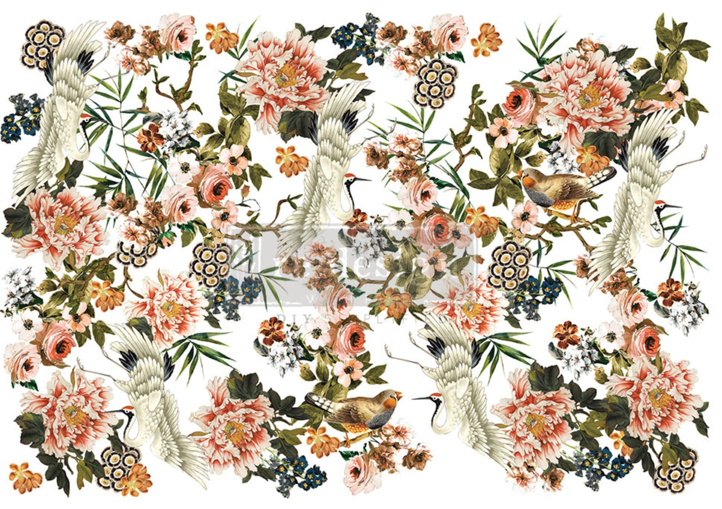 PRE-SALE - Elegance & Flowers - Rub-On Furniture Transfer by Redesign Prima!