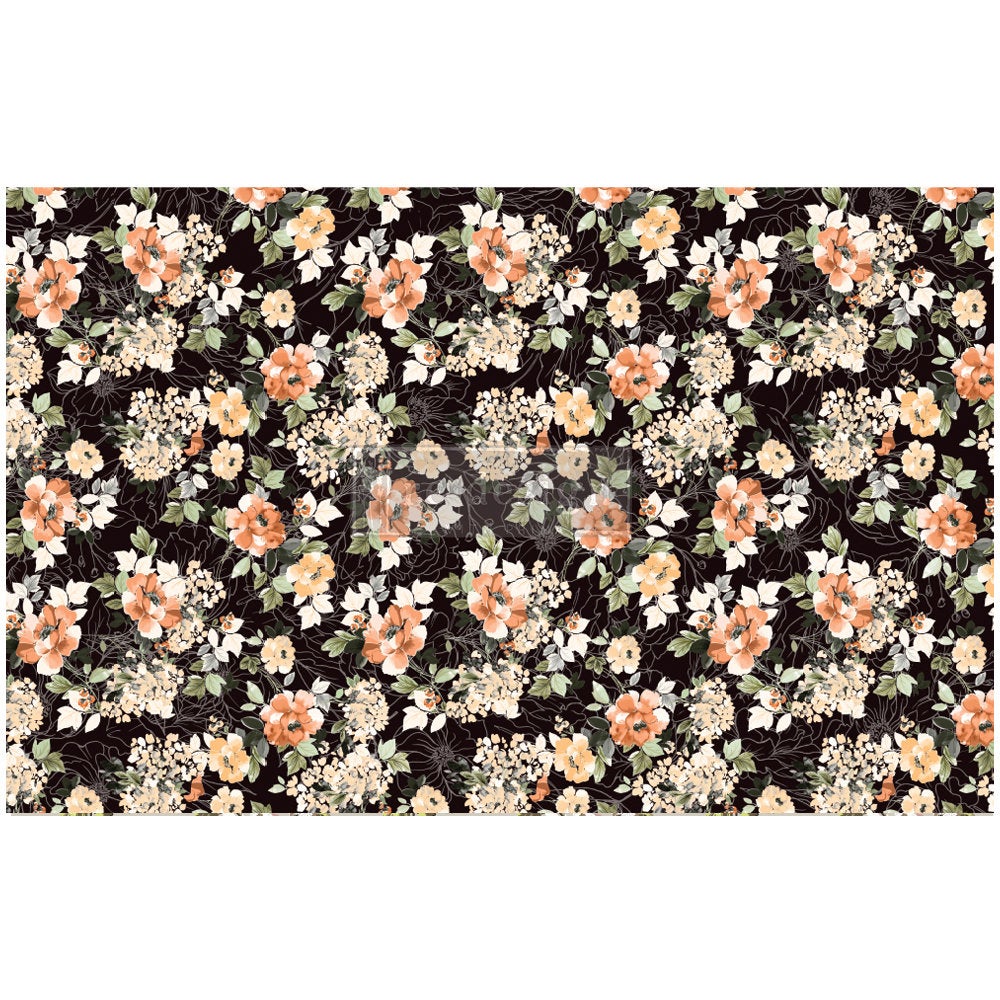 Midnight Amber - Decoupage Paper