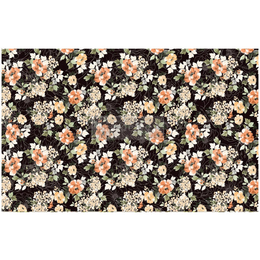 Midnight Amber - Decoupage Paper