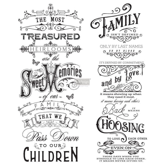Family Heirlooms- Discontinued - Furniture Decal Transfer by Redesign with Prima!