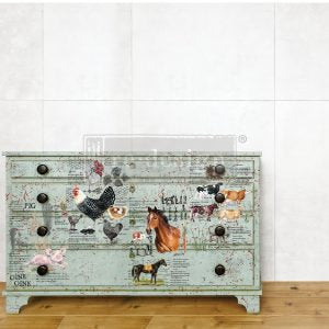 Farm Life  - Rub-On Furniture Decal Transfer by ReDesign with Prima!