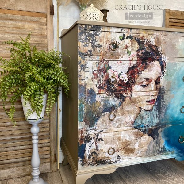 Peaceful Ponder - A1 Decoupage Paper